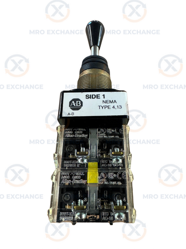 Allen-Bradley Toggle Switch 800T-T2H1GNGX 600V Allis-Chalmers Max