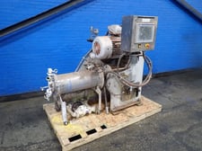 Buhler #FSTM-Cermonic-3, Horizontal Bead Mill, 20 liter, 30 HP, 45 PSI, Allen-Bradley PanelView Plus 1000