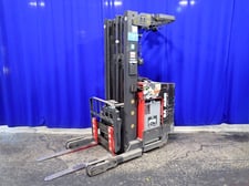 4500 lb. Raymond #EZ-R40TT, Electric Stand-Up Reach Forklift, 200" lift height, 85" mast height, 4" x 42"