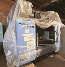 Daewoo Doosan #DMP-500/2SP, twin spindle CNC vertical machining center, dual 24 automatic tool changer, 40.9"