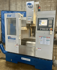 Milltronics #RW15, CNC Vertical Machining Center, 30" x 14" table, 25" X, 15" Y, 20" Z, 18 HP, 16,000 RPM, 20