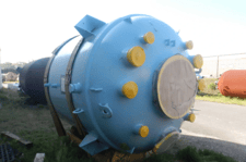 3000 gallon De Dietrich #1-131A, Glass Lined Reactor, 100 psi @ 450°F vessel, 90 psi @ 450°F jacket
