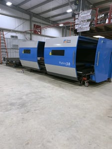 Prima #Platino-2.0, fiber laser, 4000 watt, 5' x10' table, 60" X, 120" Y, 5.9" Z, Keller dust collector
