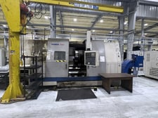 Daewoo Doosan #Puma-700, CNC lathe, 40.5" swing, 19" chuck, 6.5" bar, 7.12" bore, 76.8" centers, 1500 RPM, 12