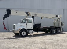 26 Ton, National #900A, truck-mounted hydraulic crane, 101' lift, Peterbilt 335 truck, Cummins 6.7 Turbo