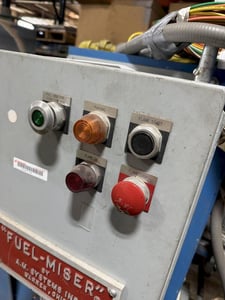 AM Systems #24-G-150HF, Fuel-Fired Ladle Preheater, 24" hood diameter, blower, gas system, controls
