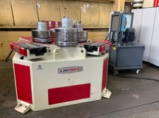 6" x 6" x 5/8" Akyapak #APK-180, angle roll, digital readout, hydraulic drive & guide rolls, variable speed