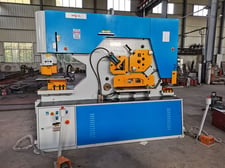 2-1/4" x 3-15/16" x 5/8" Ficom #H-160, ironworker, 160 ton, 23.6" throat, 5 stations, dual operator, 15 HP