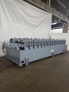 15 Stand, Pearson, rollformer, 3" arbor diameter, 42" roll space, 16" horizontal spacing, Shadow Panel tooling
