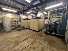 Air Compressor Room with Dryers, 2x Ingersoll-Rand #R160ie, 1x Quincy #1250