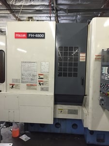 Mazak #FH-4800, CNC Horizontal Machining Center, 22" X, 24" Y, 22" Z, 12000 RPM, 80 automatic tool changer