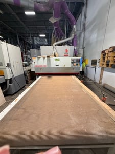 53" Viet #S4-T2T43-3250, Woodworking Sander, 4 Heads, 20 HP, 16-80 FPM, 480 V., 3 Ph., 2005