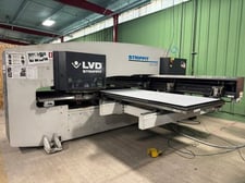 20 Ton LVD Strippit #V20-1225, CNC turret punch, 34 station, 50" x100" max sheet, Fanuc 180i-P