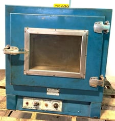 18" width x 15" H x 18" D Blue M #OV-18A, electric oven, 550°F, 1 phase