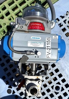 1.5" Jamesbury #VPVL350SR4/5BD, Stainless Steel ball valve, pneumatic actuator (14 available)