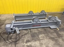 10 Ton, Aronson #WRI10, powered tank turning rolls/drive/idler, 20000 lb., 12" diameter rubber wheels