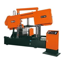 20.5" x 30" Cosen #SH-760F, semi-auto horizontal dual column band saw, 10.4" x 2" x .063" blade, 42-312 FPM