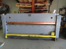 14 gauge x 12' " Roto-Die #144-A, hydraulic press brake, 3" stroke, 7.5" die space, 20-50 SPM, 15 HP, 230 V.