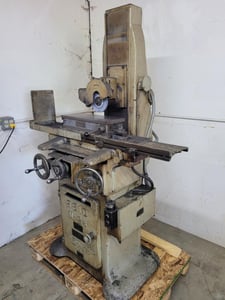 6" x 18" Reid #2-B, heavy duty horizontal reciprocating surface grinder, 7" wheel, 3600 RPM, B & S #618