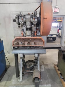 5 Ton, Federal #3, OBI stamping press, 2" adj. stroke, 8" Shut Height, 2 HP, 220/440 V., 1967