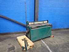 24 gauge x 4.5' Tennsmith, hydraulic squaring shear, 3 HP, foot pedal, 14" x 55" table