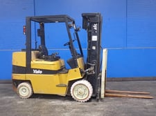 7250 lb. Yale #CS19V018437, propane forklift, FOR PARTS, 185.6" mast height, 48" x 5" forks, 5682 hours
