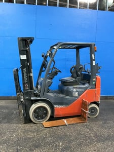 3500 lb. Toyota #8FGCU20, propane forklift, FOR PARTS, 189" mast height, 42" x 5" forks