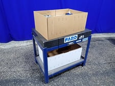 Faro #Gage, articulated arm w/Starrett black granite surface plate, 12 V.