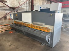 Haco #TS-3006, Hydraulic Shear, 10' length x 1/4" cutting capacity, 16 hold downs, 15 HP, 8-14 SPM, 30" front