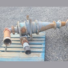 Krebs #D10B, Hydrocyclone, 3" feed, 4" overflow, 4" underflow, 200 GPM
