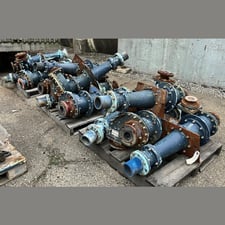 Krebs #DF6B-12-1766, Hydrocyclone, plastic, rubber lined, 2" feed, 2.5" overflow, 2" underflow (13 available)