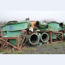 26" Wemco #2600, Hydrocyclones, rubber lined, 10" vortex, 5" apex, 10" air-operated feed valves (10 available)