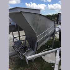 100 cu. ft. Stainless Steel Hopper with Auger Discharge, 3' x 5' top opening, 1.5 HP, 460 V., 3 Ph.