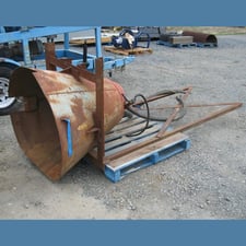 54 cu. ft. Liquid-Feed Hopper, 41-5/8" diameter top opening, 14" diameter cone bottom, 37" deep cone, with