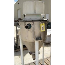 5 cu. ft. Dynamic Air #669, Modu-Kleen Cartridge Filter Receiving Hopper, stainless steel, 6" diameter outlet