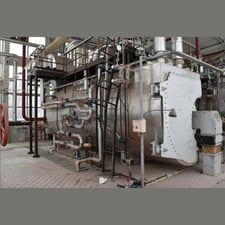 26,400 PPH Lang #HLG-12/16-210, Watertube Steam Boiler, 12 TPH, overheated steam, 1991 (3 available)