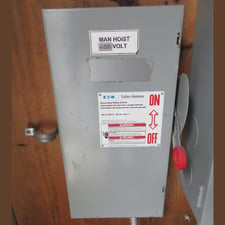100 Amp. Cutler Hammer, Fusible Disconnect Switch, 600 VAC