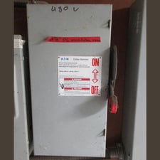 100 Amp. Eaton #1HD363, Fusible Disconnect Switch, 600 VAC