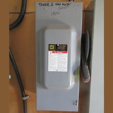 100 Amp. Square D, Fusible Disconnect Switch, 600 VAC