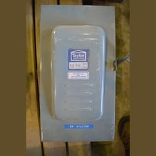 100 Amp. Taylor Electric, Disconnect Switch, 230 Volts, single phase