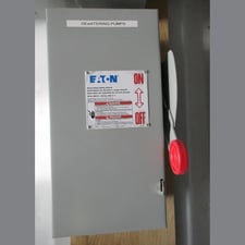 30 Amp. Eaton #1HD361N, Fusible Disconnect Switch, 600 VAC