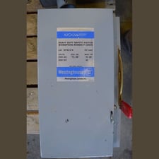 60 Amp. Westinghouse, Disconnect Switch, 240 Volts, 3 phase