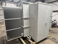 7500 KVA 34500 Delta Primary, 4160GrdY/2400 Secondary, oil substation transformer, FR3, full length air