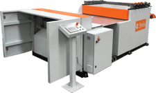 61" x 0.118" Stefa #LCS3, Cut-to-Length Line w/ Longitudinal Slitting, (9) straightener rolls, 5.43" roll