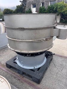 48" Sweco, Double Deck Vibratory Screen, Stainless Steel, additional deck ring kit