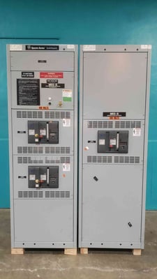 1600 Amps, General Electric Spectra Series #SSF16B216, switchboard, 480 Volts, 3 phase, 4 wire, 65 kA AIC