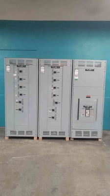 1600 Amps, Siemens #SBA2016, switchboard lineup, 3 sections, 480Y/277 Volts, 3 phase, 65 kA AIC, 13 feeder