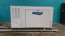 35 KW Generac #0054200, Quiet Source, natural gas/LP generator, 120/240 Volts, 1 phase, AS IS