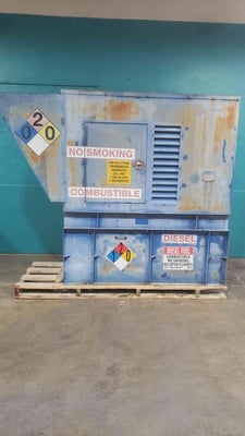 40 KW Elliott MagneTek #RDS-500, diesel generator, John Deere 4039, 1 & 3 phase, 873 hours