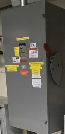 400 Amp. Westinghouse, heavy duty fusible safety switch, 240 Volts, 3 phase